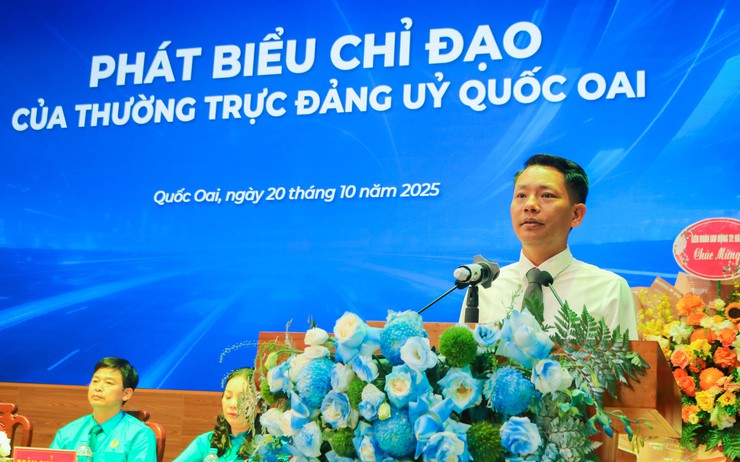 Đại hội Công đoàn xã Quốc Oai lần thứ Nhất, nhiệm kỳ 2025–2030: Dấu mốc mới vì quyền lợi người lao động và sự phát triển của quê hương- Ảnh 9.