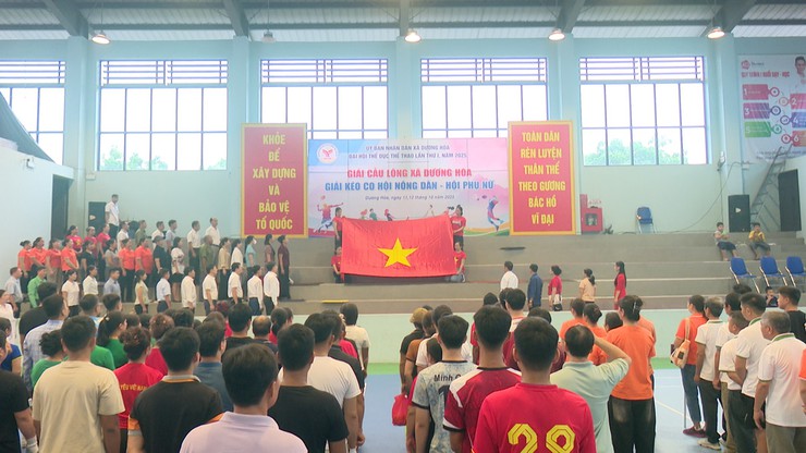 Giải Cầu lông, Kéo co xã Dương Hoà năm 2025- Ảnh 1.