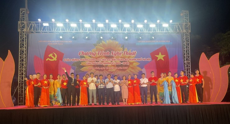 Chương trình nghệ thuật Chào mừng thành công Đại hội Đại biểu Đảng bộ thành phố Hà Nội lần thứ XVIII nhiệm kỳ 2025-2030- Ảnh 12.