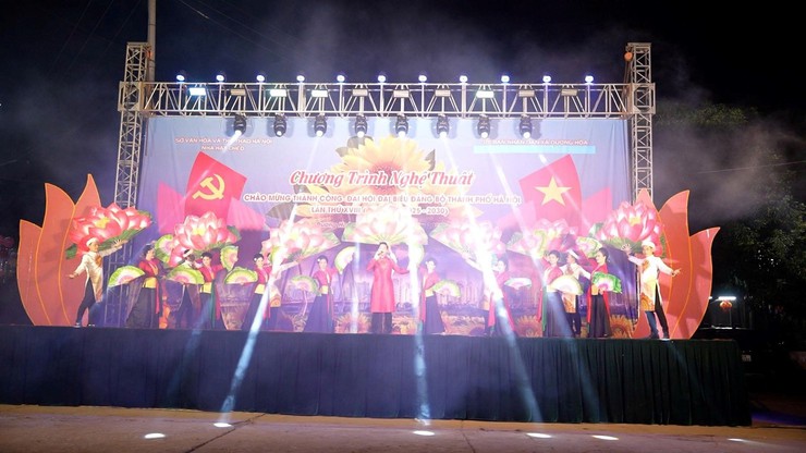 Chương trình nghệ thuật Chào mừng thành công Đại hội Đại biểu Đảng bộ thành phố Hà Nội lần thứ XVIII nhiệm kỳ 2025-2030- Ảnh 6.