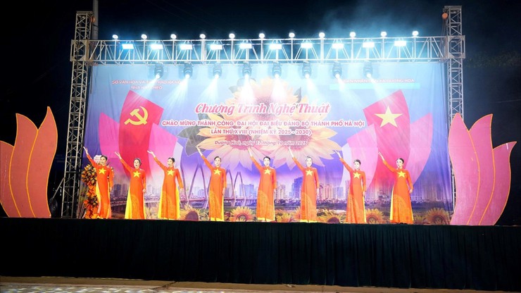 Chương trình nghệ thuật Chào mừng thành công Đại hội Đại biểu Đảng bộ thành phố Hà Nội lần thứ XVIII nhiệm kỳ 2025-2030- Ảnh 7.