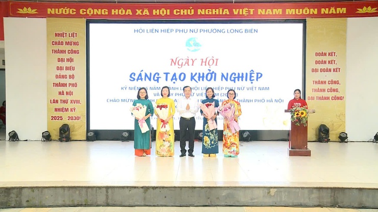 Hội Liên hiệp phụ nữ (LHPN) phường Long Biên tổ chức “Ngày hội khởi nghiệp sáng tạo” năm 2025.- Ảnh 1.