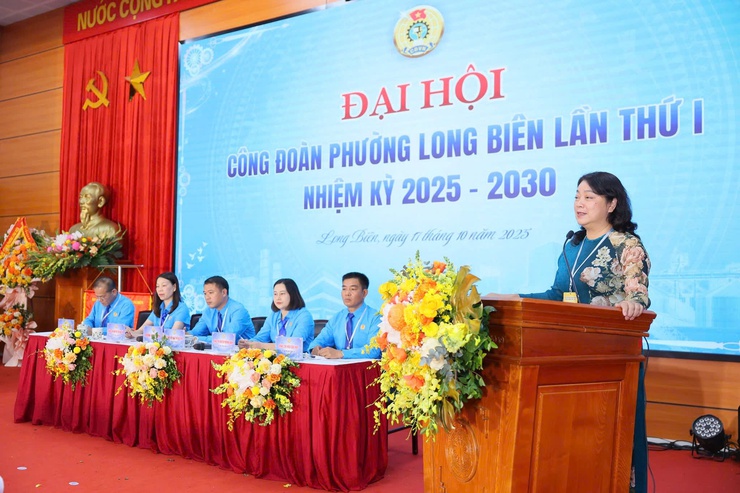 Đại hội Công đoàn phường Long Biên lần thứ I, nhiệm kỳ 2025-2030 thành công tốt đẹp- Ảnh 2.