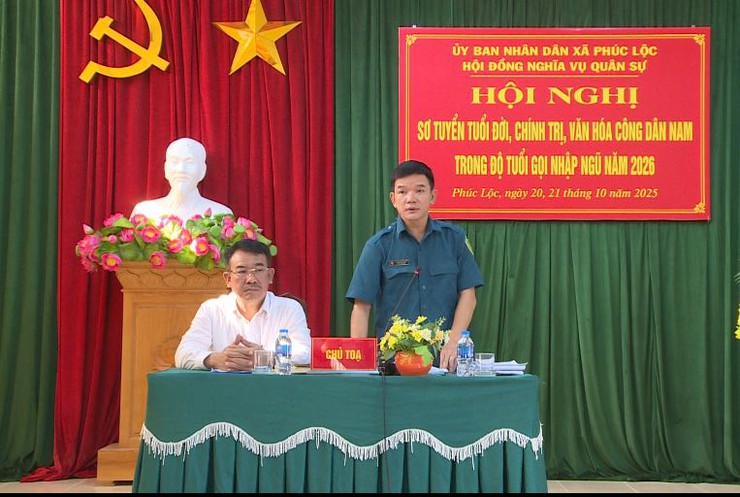 Xã Phúc Lộc: Sơ tuyển chính trị, đạo đức, văn hoá, công dân nam trong độ tuổi sẵn sàng nhập ngũ năm 2026 trên địa bàn- Ảnh 5.