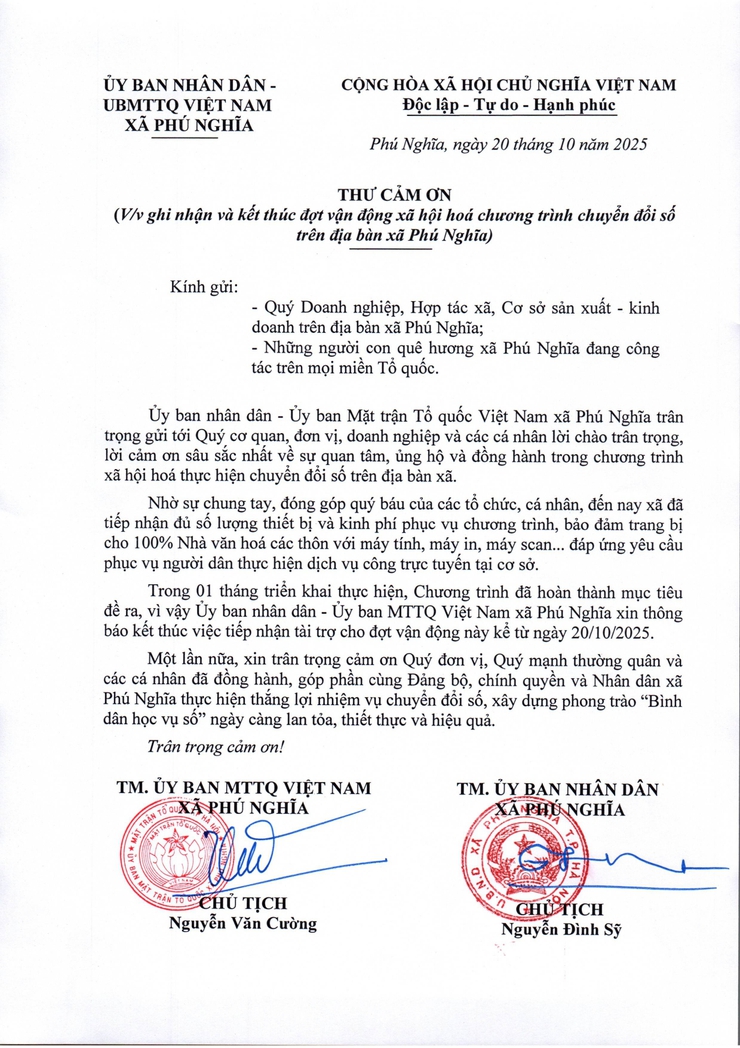 Thư cảm ơn- Ảnh 1.