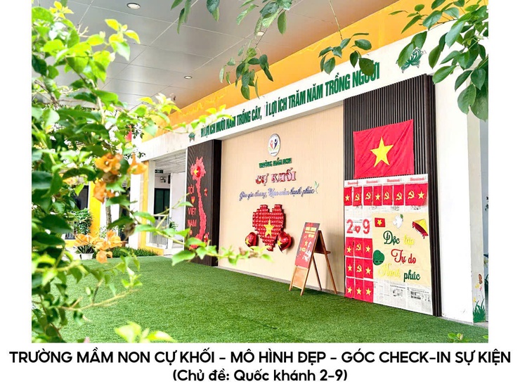 Trường Mầm non Cự Khối: “Mái trường xanh - Từ bàn tay bé nhỏ”- Ảnh 8.