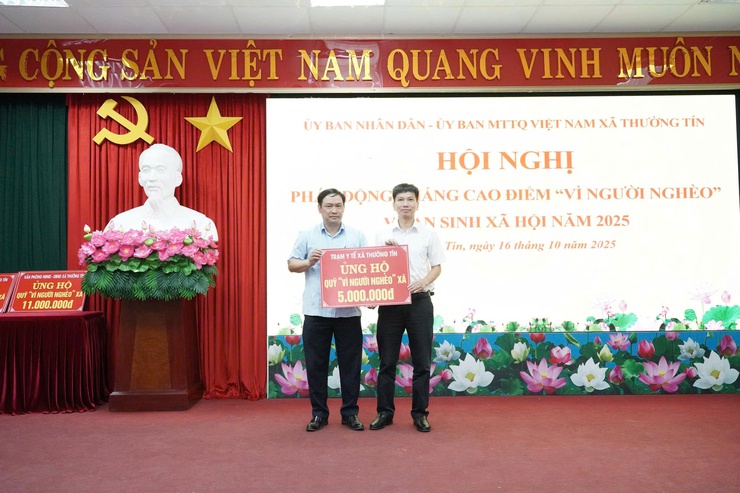 Xã Thường Tín phát động ủng hộ Quỹ “Vì người nghèo” năm 2025, và vận động ủng hộ đồng bào bị ảnh hưởng bão lũ.- Ảnh 8.