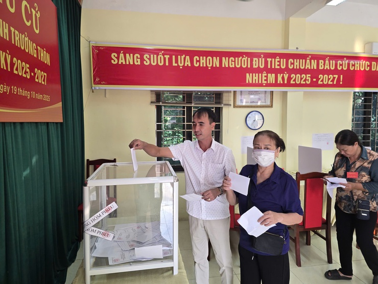 Cuộc bầu cử Trưởng thôn nhiệm kỳ 2025 - 2027 tại 8 thôn trên địa bàn xã Thiên Lộc diễn ra thành công tốt đẹp- Ảnh 9.