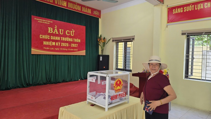 Cuộc bầu cử Trưởng thôn nhiệm kỳ 2025 - 2027 tại 8 thôn trên địa bàn xã Thiên Lộc diễn ra thành công tốt đẹp- Ảnh 24.
