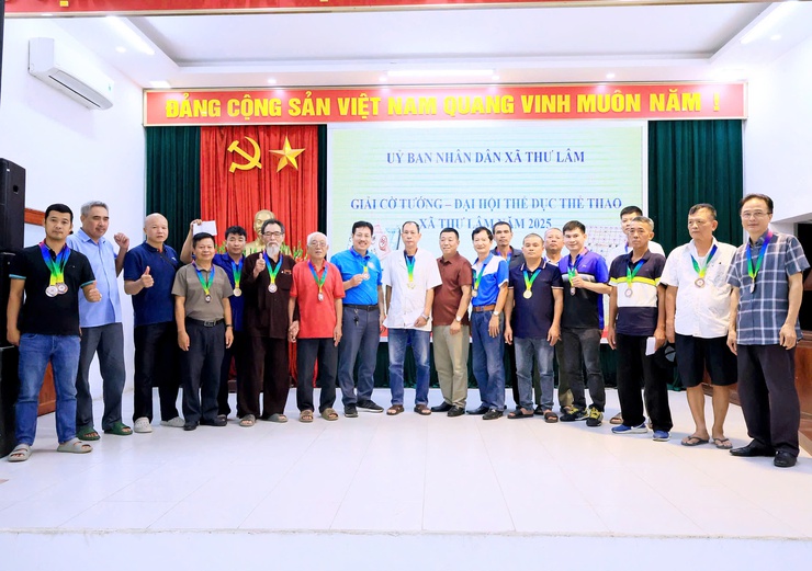 XÃ THƯ LÂM TỔ CHỨC THÀNH CÔNG GIẢI CỜ TƯỚNG – ĐẠI HỘI TDTT NĂM 2025- Ảnh 6.