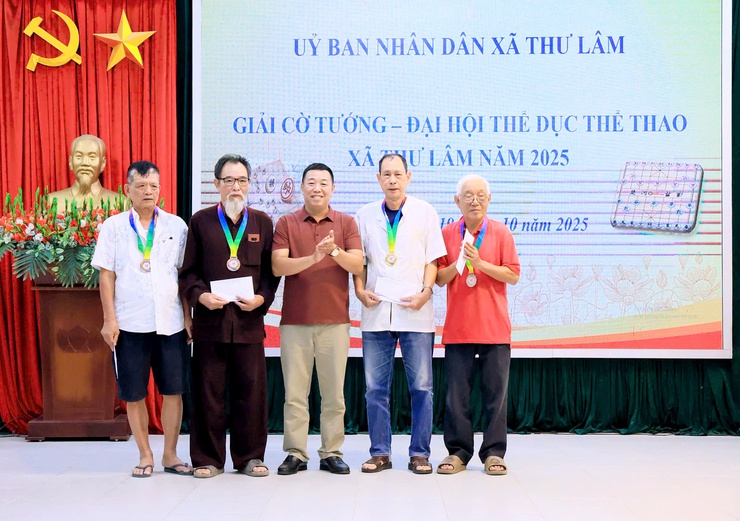 XÃ THƯ LÂM TỔ CHỨC THÀNH CÔNG GIẢI CỜ TƯỚNG – ĐẠI HỘI TDTT NĂM 2025- Ảnh 8.