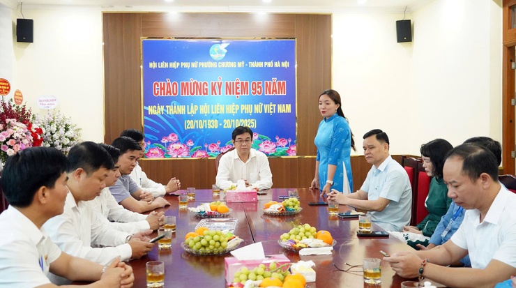 Phường Chương Mỹ chúc mừng kỷ niệm 95 năm Ngày thành lập Hội Liên hiệp Phụ nữ Việt Nam (20/10/1930 – 20/10/2025)- Ảnh 8.