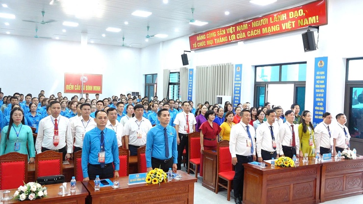 Đại hội Công đoàn xã Bình Minh lần thứ I: Khẳng định vai trò đại diện, chăm lo cho người lao động- Ảnh 1.