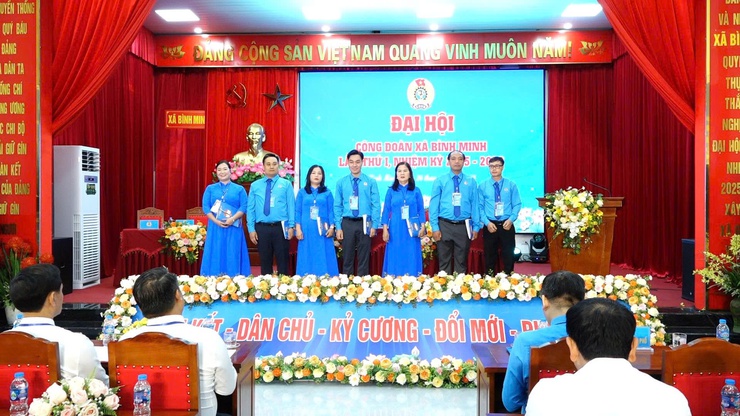Đại hội Công đoàn xã Bình Minh lần thứ I: Khẳng định vai trò đại diện, chăm lo cho người lao động- Ảnh 3.