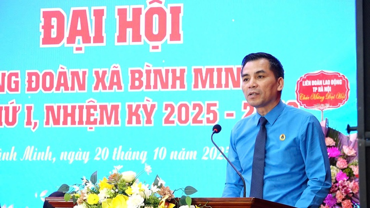Đại hội Công đoàn xã Bình Minh lần thứ I: Khẳng định vai trò đại diện, chăm lo cho người lao động- Ảnh 4.
