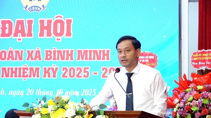 Đại hội Công đoàn xã Bình Minh lần thứ I: Khẳng định vai trò đại diện, chăm lo cho người lao động- Ảnh 8.