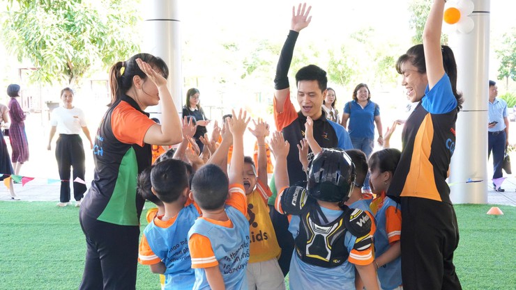 Trường Mầm non Cát Quế A thực hiện chuyên đề cấp Thành phố về “Tập huấn bồi dưỡng kiến thức vệ sinh ATTP, giáo dục dinh dưỡng kết hợp vận động nhằm phát triển thể chất cân đối cho trẻ”- Ảnh 13.
