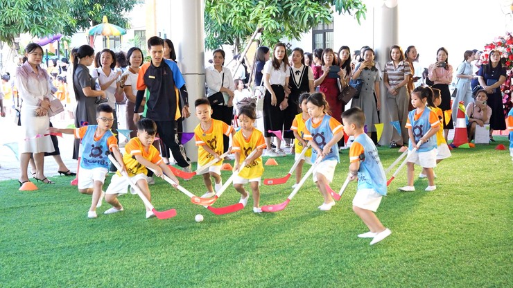 Trường Mầm non Cát Quế A thực hiện chuyên đề cấp Thành phố về “Tập huấn bồi dưỡng kiến thức vệ sinh ATTP, giáo dục dinh dưỡng kết hợp vận động nhằm phát triển thể chất cân đối cho trẻ”- Ảnh 15.