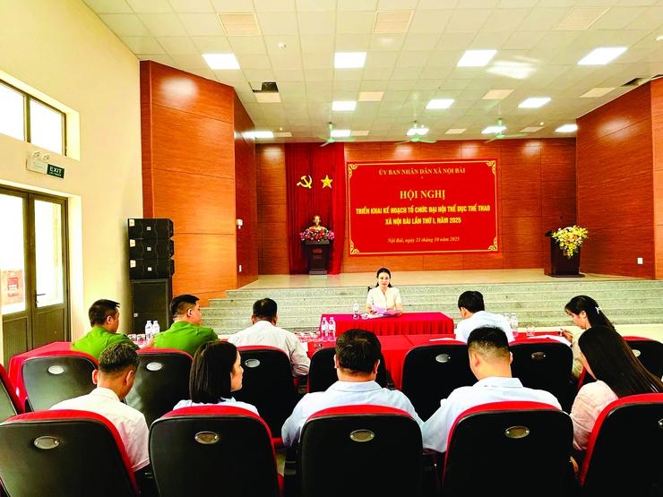 XÃ NỘI BÀI TRIỂN KHAI KẾ HOẠCH TỔ CHỨC ĐẠI HỘI THỂ DỤC THỂ THAO LẦN THỨ I NĂM 2025- Ảnh 1.