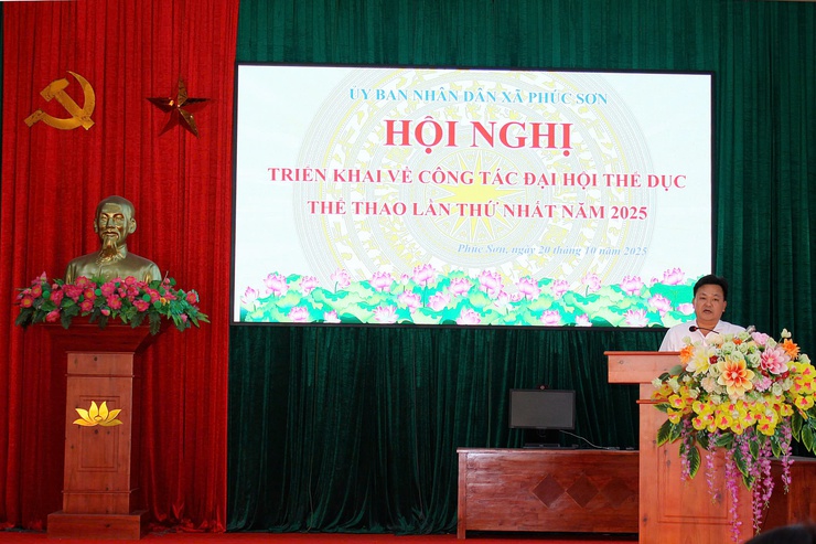 Phúc Sơn triển khai Kế hoạch khai mạc Đại hội Thể dục Thể thao xã lần thứ I, năm 2025- Ảnh 2.