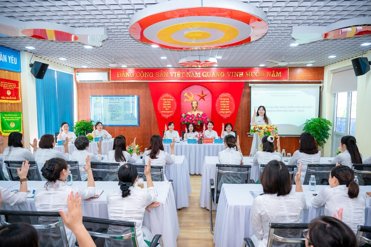 TRƯỜNG MẦM NON TÂN MAI LONG TRỌNG TỔ CHỨC HỘI NGHỊ CÁN BỘ, VIÊN CHỨC, NGƯỜI LAO ĐỘNG NĂM HỌC 2025 – 2026- Ảnh 1.