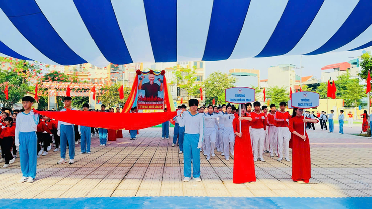 TRƯỜNG THCS YÊN SỞ THAM GIA LỄ KHAI MẠC ĐẠI HỘI THỂ DỤC THỂ THAO PHƯỜNG HOÀNG MAI LẦN THỨ NHẤT NĂM 2025- Ảnh 3.
