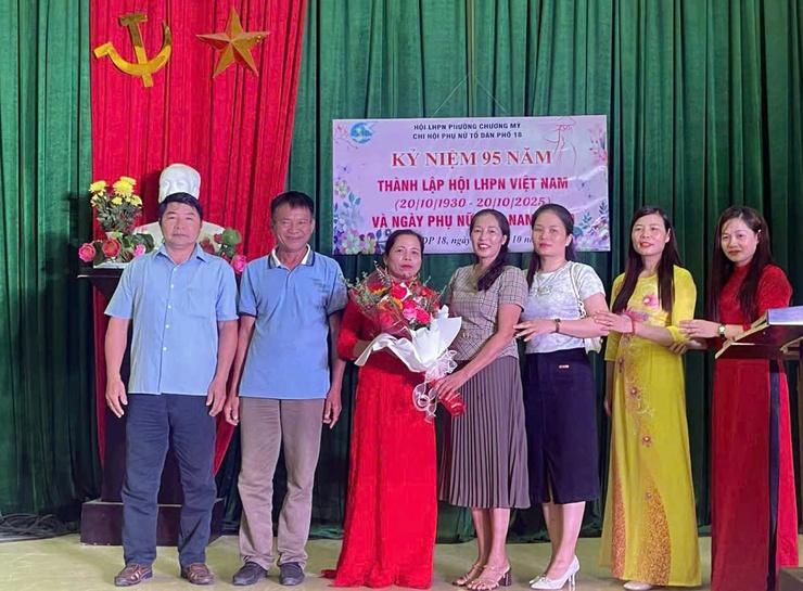 52/52 Chi hội phụ nữ phường Chương Mỹ đồng loạt tổ chức kỷ niệm ngày thành lập Hội Liên hiệp phụ nữ Việt Nam- Ảnh 1.