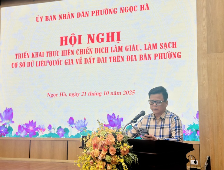 Tăng tốc chuyển đổi số trong quản lý đất đai: Phường Ngọc Hà triển khai Chiến dịch làm giàu, làm sạch dữ liệu- Ảnh 1.
