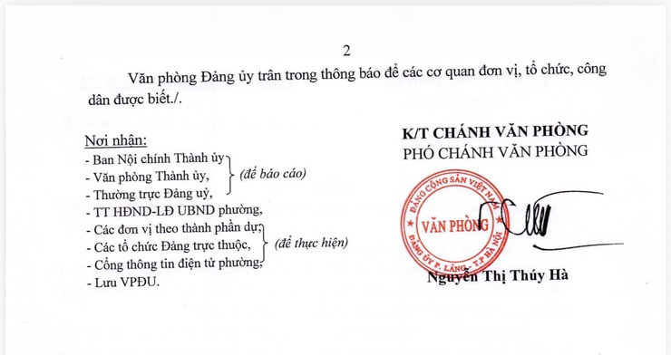 Thay đổi lịch tiếp công dân của đồng chí Bí thư Đảng uỷ tháng 10 năm 2025- Ảnh 2.