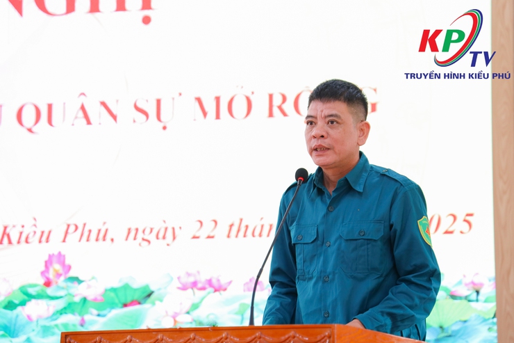 Xã Kiều Phú tổ chức hội nghị Hội đồng nghĩa vụ Quân sự mở rộng, báo cáo tiến độ công tác tuyển chọn và gọi công dân nhập ngũ năm 2026- Ảnh 3.
