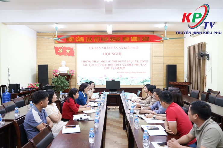 Ban Tổ chức Đại hội Thể dục Thể thao xã Kiều Phú tổ chức hội nghị nghe báo cáo tiến độ và quán triệt công tác chuẩn bị Lễ Khai mạc, Bế mạc Đại hội lần thứ nhất năm 2025- Ảnh 1.