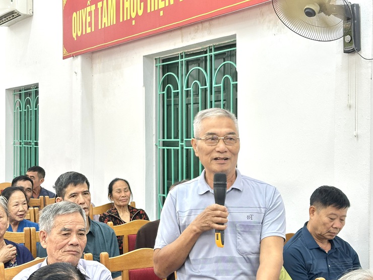 ĐẢNG ỦY XÃ THƯ LÂM TỔ CHỨC HỘI NGHỊ TIẾP XÚC, ĐỐI THOẠI GIỮA ĐỒNG CHÍ BÍ THƯ ĐẢNG ỦY, CHỦ TỊCH HĐND XÃ VỚI MTTQ, CÁC TỔ CHỨC CHÍNH TRỊ - XÃ HỘI VÀ NHÂN DÂN CÁC THÔN NĂM 2025- Ảnh 6.