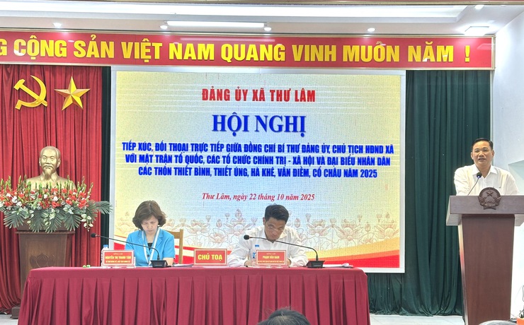 ĐẢNG ỦY XÃ THƯ LÂM TỔ CHỨC HỘI NGHỊ TIẾP XÚC, ĐỐI THOẠI GIỮA ĐỒNG CHÍ BÍ THƯ ĐẢNG ỦY, CHỦ TỊCH HĐND XÃ VỚI MTTQ, CÁC TỔ CHỨC CHÍNH TRỊ - XÃ HỘI VÀ NHÂN DÂN CÁC THÔN NĂM 2025- Ảnh 11.