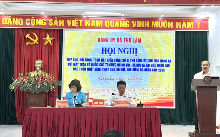 ĐẢNG ỦY XÃ THƯ LÂM TỔ CHỨC HỘI NGHỊ TIẾP XÚC, ĐỐI THOẠI GIỮA ĐỒNG CHÍ BÍ THƯ ĐẢNG ỦY, CHỦ TỊCH HĐND XÃ VỚI MTTQ, CÁC TỔ CHỨC CHÍNH TRỊ - XÃ HỘI VÀ NHÂN DÂN CÁC THÔN NĂM 2025- Ảnh 9.