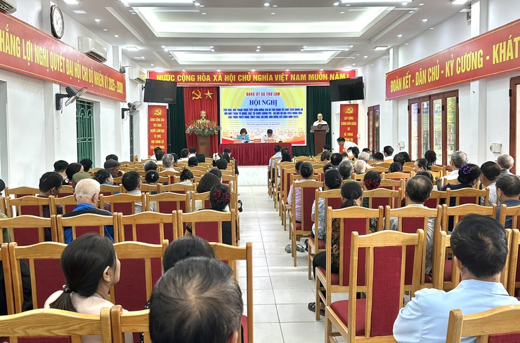 ĐẢNG ỦY XÃ THƯ LÂM TỔ CHỨC HỘI NGHỊ TIẾP XÚC, ĐỐI THOẠI GIỮA ĐỒNG CHÍ BÍ THƯ ĐẢNG ỦY, CHỦ TỊCH HĐND XÃ VỚI MTTQ, CÁC TỔ CHỨC CHÍNH TRỊ - XÃ HỘI VÀ NHÂN DÂN CÁC THÔN NĂM 2025- Ảnh 10.