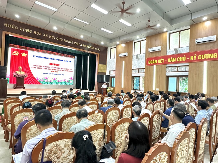 UBND – UB MTTQ Việt Nam xã Thư Lâm tổ chức hội nghị triển khai Kế hoạch tổ chức Ngày hội Đại đoàn kết và Kế hoạch triển khai tháng cao điểm vì người nghèo năm 2025.- Ảnh 3.