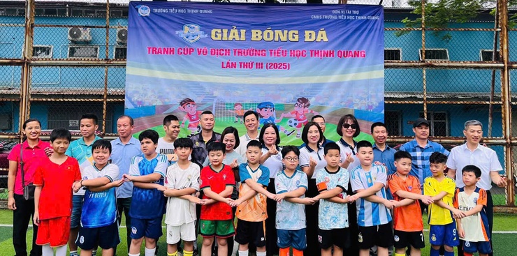 Tưng bừng giải bóng đá tranh cúp tiểu học Thịnh Quang lần thứ III năm 2025- Ảnh 12.