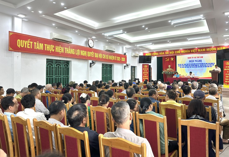 ĐẢNG ỦY XÃ THƯ LÂM TỔ CHỨC HỘI NGHỊ TIẾP XÚC, ĐỐI THOẠI GIỮA ĐỒNG CHÍ BÍ THƯ ĐẢNG ỦY, CHỦ TỊCH HĐND XÃ VỚI MTTQ, CÁC TỔ CHỨC CHÍNH TRỊ - XÃ HỘI VÀ NHÂN DÂN CÁC THÔN NĂM 2025- Ảnh 3.