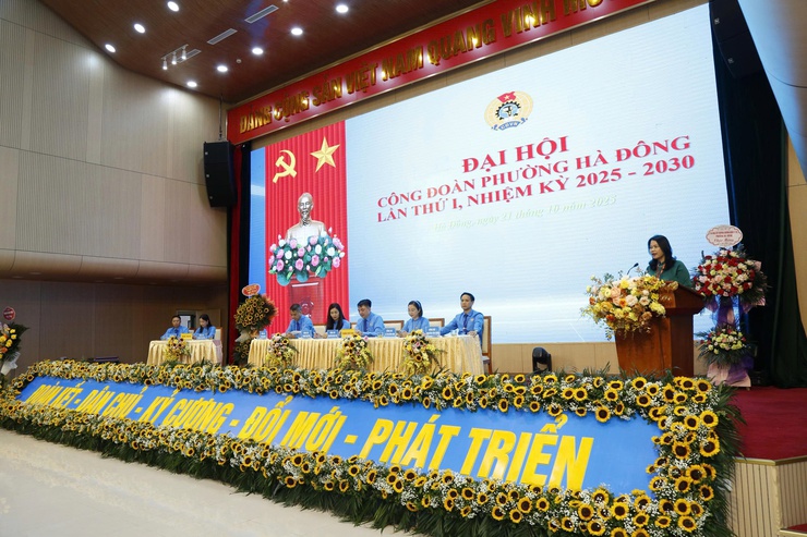 Đại hội Công đoàn phường Hà Đông lần thứ I, nhiệm kỳ 2025- 2030 thành công tốt đẹp- Ảnh 3.