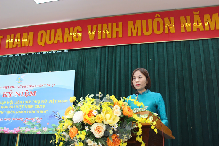 Hội LHPN phường Đông Ngạc tổ chức kỷ niệm 95 năm Ngày thành lập Hội Liên hiệp Phụ nữ Việt Nam (20/10/1930-20/10/2025) và hội thi “Món ngon cuối tuần”- Ảnh 2.