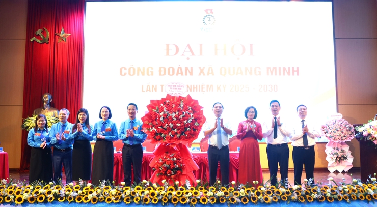 Đại hội Công đoàn xã Quang Minh lần thứ I, nhiệm kỳ 2025-2030 thành công tốt đẹp- Ảnh 2.