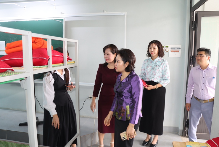 Thường trực Đảng uỷ xã làm việc với Trường THCS Trần Phú- Ảnh 5.