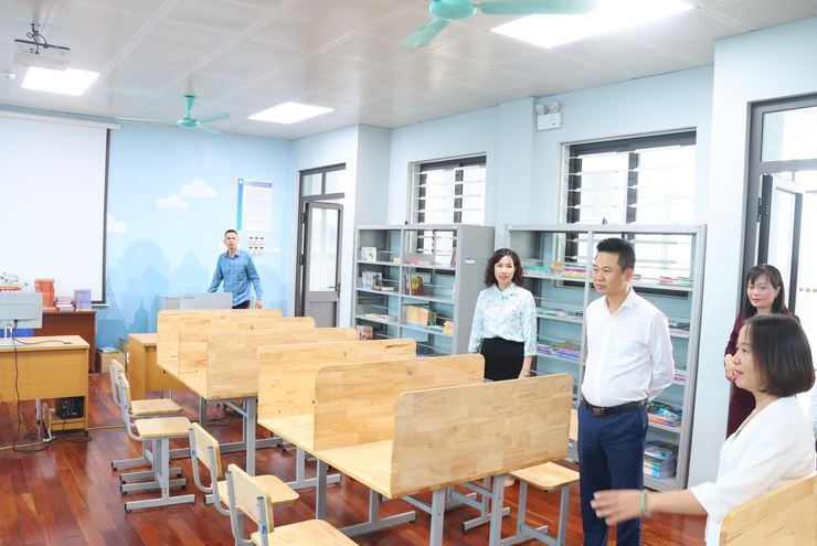 Thường trực Đảng uỷ xã làm việc với Trường THCS Trần Phú- Ảnh 8.