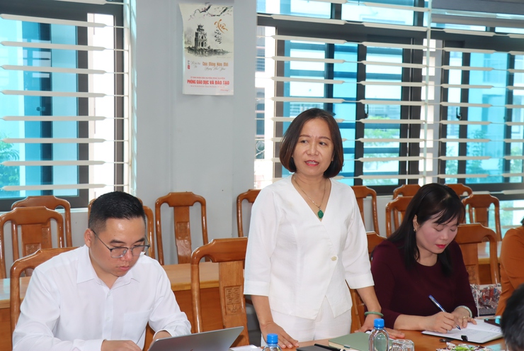 Thường trực Đảng uỷ xã làm việc với Trường THCS Trần Phú- Ảnh 14.