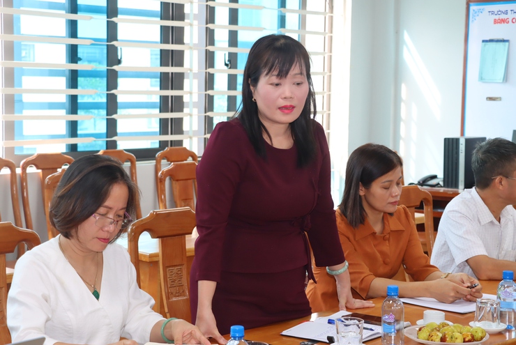 Thường trực Đảng uỷ xã làm việc với Trường THCS Trần Phú- Ảnh 15.