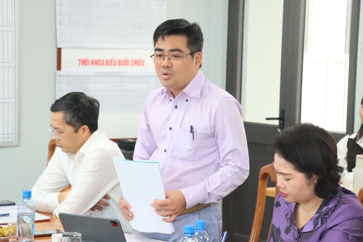 Thường trực Đảng uỷ xã làm việc với Trường THCS Trần Phú- Ảnh 16.