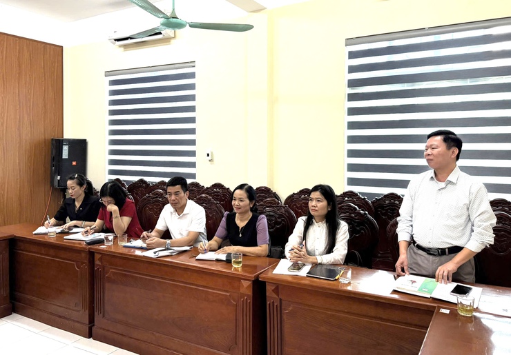 UBND xã Phúc Lộc làm việc với các phòng, ngành, đơn vị liên quan về công tác xây dựng trường chuẩn quốc gia năm 2025 và nghe báo cáo công tác Hội- Ảnh 2.