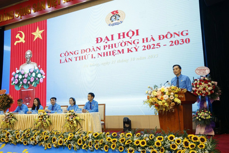 Đại hội Công đoàn phường Hà Đông lần thứ I, nhiệm kỳ 2025- 2030 thành công tốt đẹp- Ảnh 2.