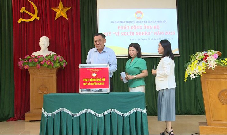 UBMTTQ Việt Nam, Trung tâm VH-TT&TT xã Phúc Lộc tổ chức phát động ủng hộ Quỹ "Vì người nghèo" năm 2025- Ảnh 4.