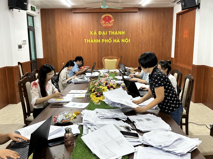 Xã Đại Thanh quyết tâm làm sạch cơ sở dữ liệu về đất đai- Ảnh 1.